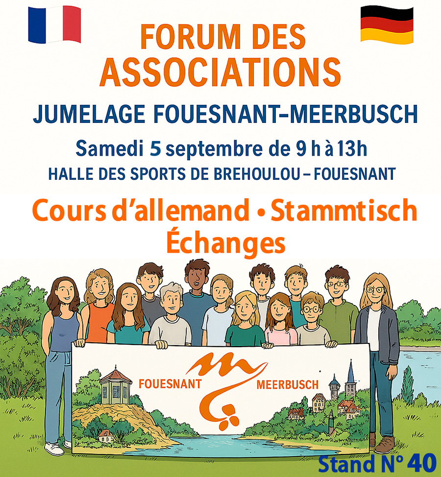 Anmeldung zum Stammtisch und Deutschkurse in Fouesnant